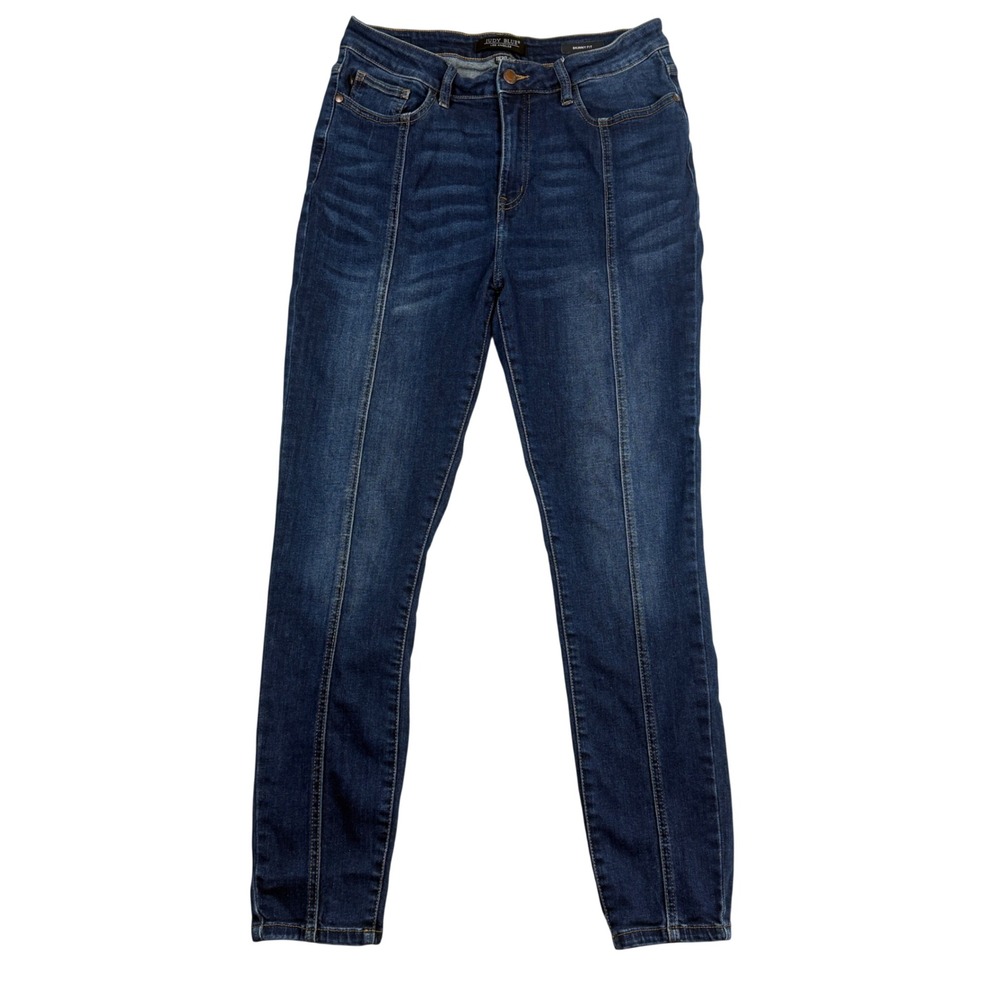 Judy Blue Skinny Fit Dark Wash Front Seam Jeans 11/30 JB8863 High Rise‎ Denim